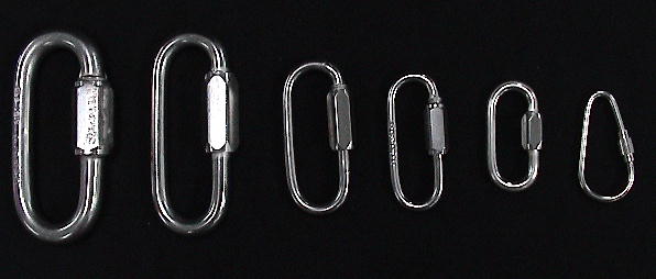 Stainless Steel Quick Links: 6 Sizes